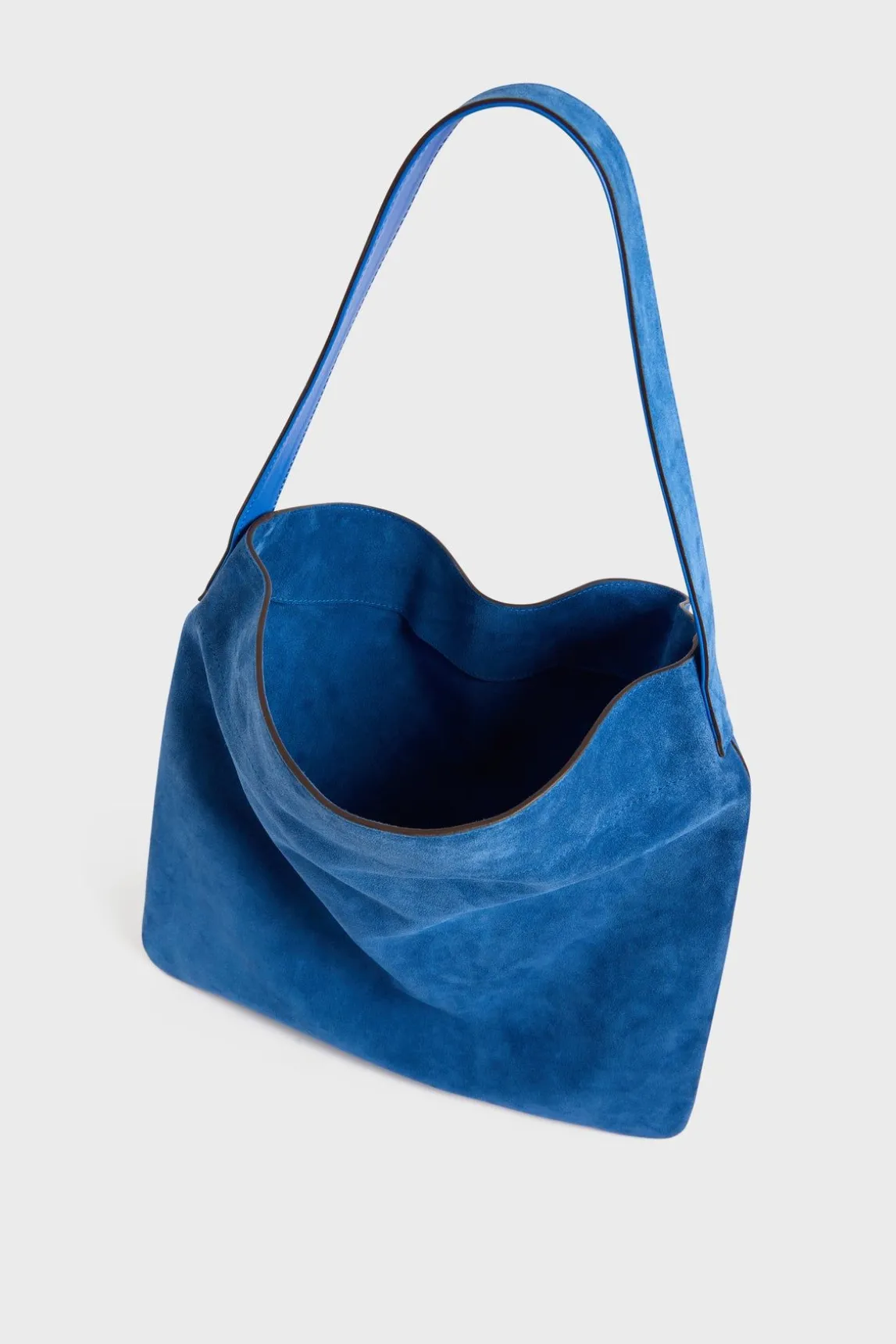 Sac Hobo En Cuir Velours Denim - Lady