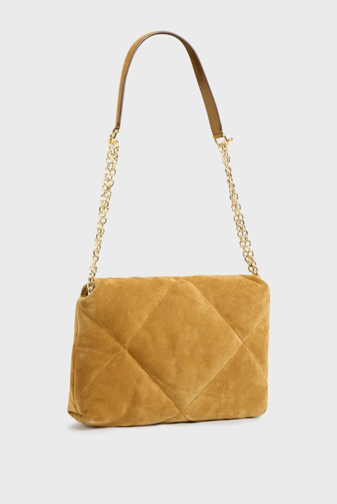 Sac Porte Travers En Cuir Velours Matelasse - Le Fanny