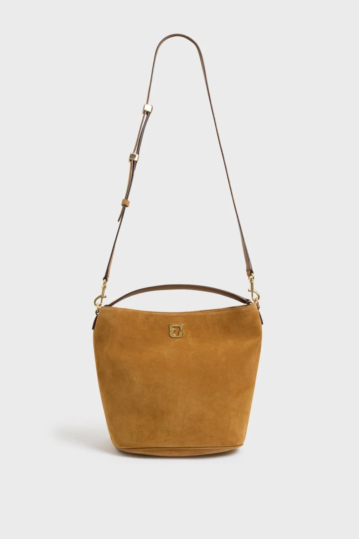 Sac Seau En Cuir Velours Ble - Le Sandrine
