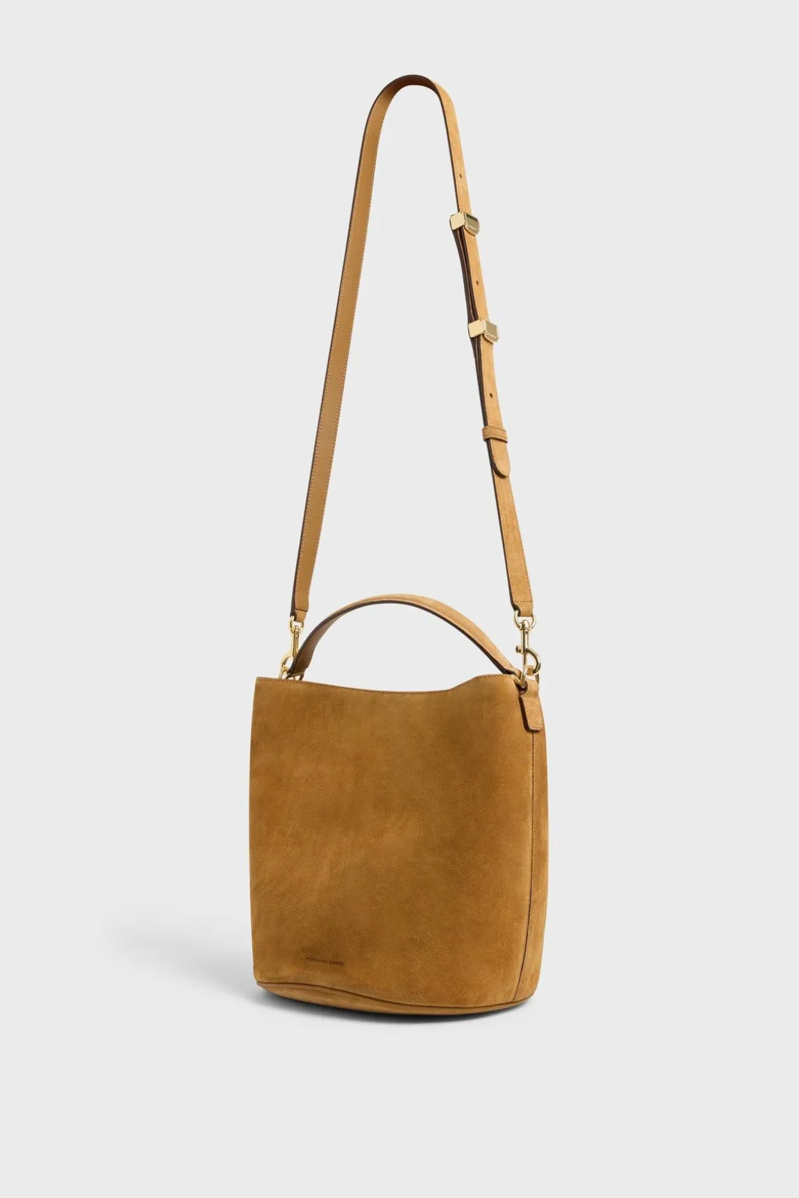 Sac Seau En Cuir Velours Ble - Le Sandrine