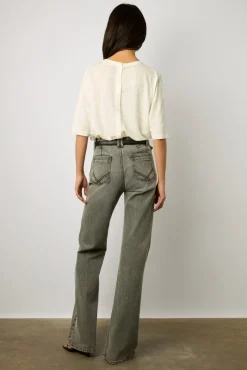 Tshirt Au Dos Boutonne Ecru - Magnolia