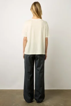 Tshirt Love En Lin Ecru - Marieta