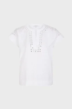 T-Shirt Pastilles En Coton Ecru - Manou