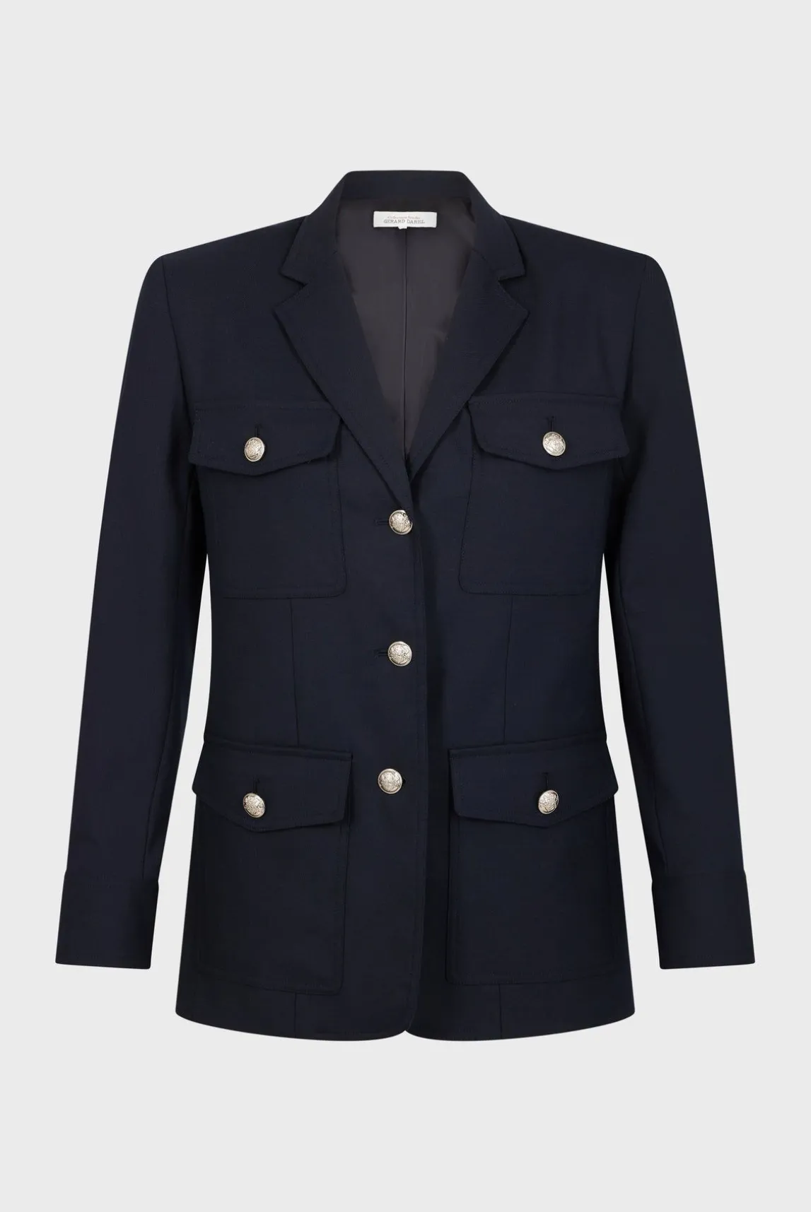 Veste A Boutons Dores Marine - Brandy