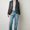 Veste De Tailleur A Rayures Marine - Eddie