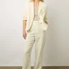 Veste Unie En Lin Melange Ecru - Beck